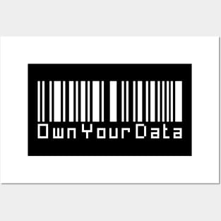 Own Your Data - Digital Barcode Posters and Art